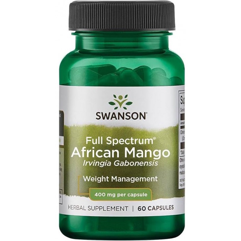 Swanson Aafrika Mango 400 mg 60 kapslit